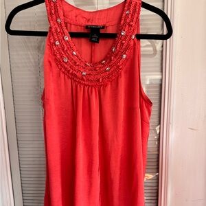 Lane Bryant Coral Sleeveless Top
